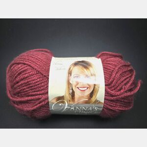 Lion Brand Antique Rose Yarn Skein Pink Acrylic Vanna's Choice Rated 4